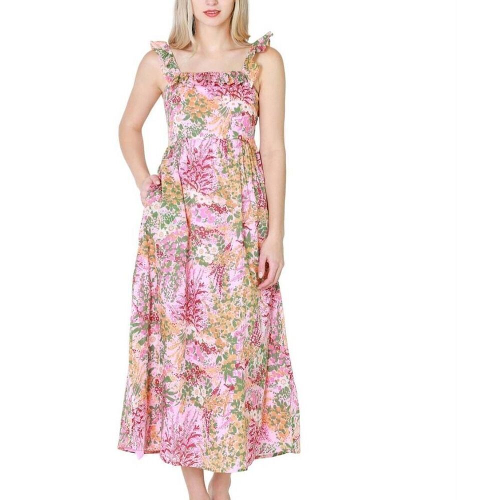 Banjanan Alexa Dress - Loki's Garden Lilac sz Large